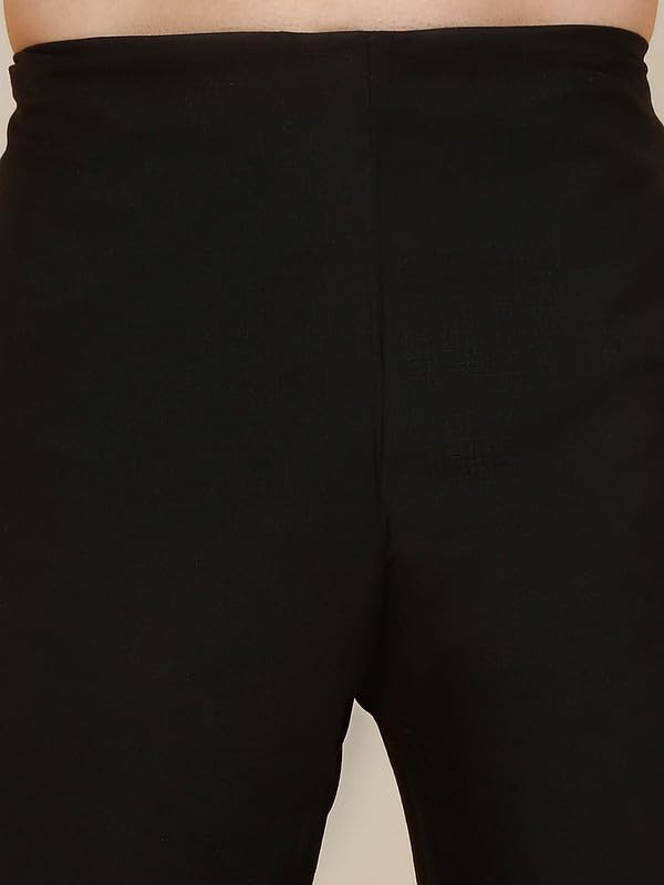 Royal Ethnic | Men's Cotton Pathani Kurta Salwar Set | Drawstring Waist | Solid Pattern | Full Sleeves | Festive Wear - Royal Ethnic