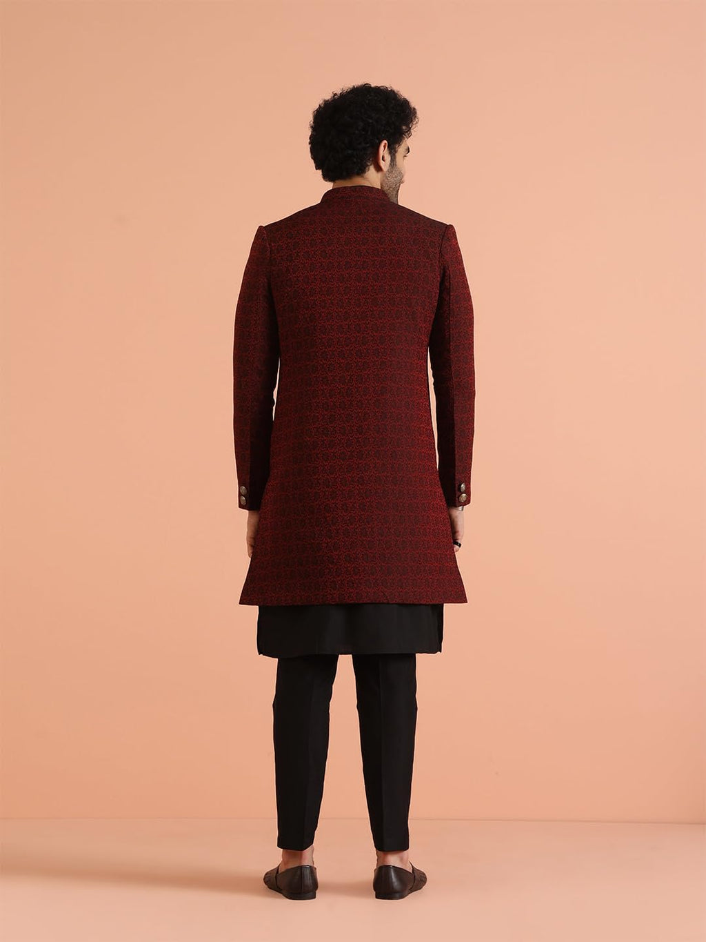 Royal Ethnics | Men's Indo-Western Sherwani Set with Kurta & Trouser | Designer Ethnic Wear | Weddings & Festivals - Royal Ethnic