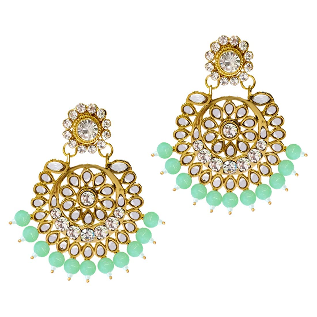 Royal Ethnic Traditional 18K Gold Plated Kundan & Pearl Studded Bridal Choker Necklace Set with Earrings & Maang Tikka - Royal Ethnic