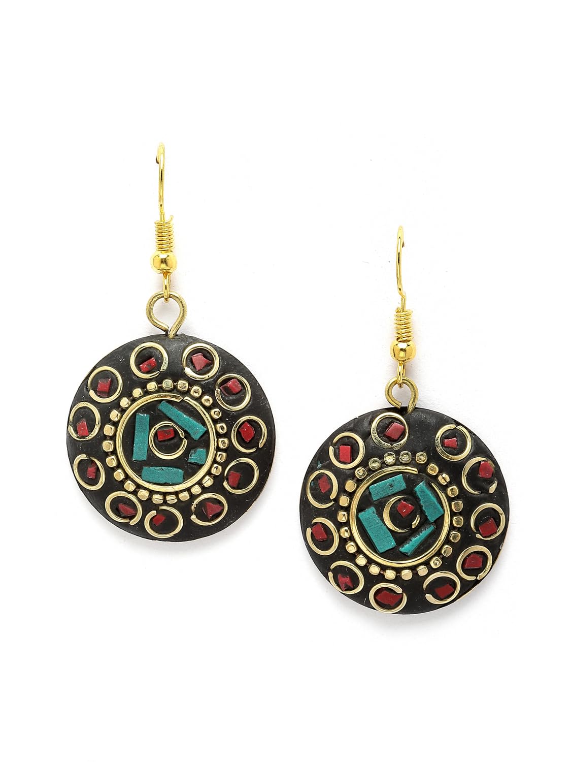 Royal Ethnic | Women's Tibetan Pendant Necklace Set | Traditional Oxidised Finish | Stylish Ethnic Jewellery | Festive - Royal Ethnic