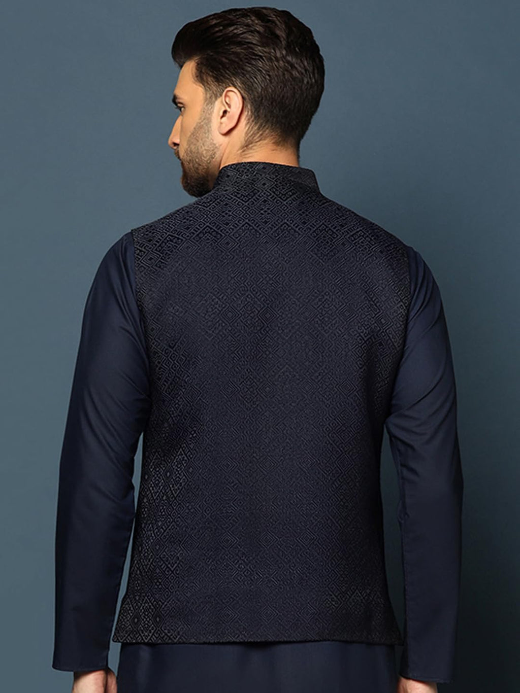 Royal Ethnics | Men's Maroon Nehru Jacket Waistcoat | Cotton Fabric | Ethnic Festive Wear | Regular Fit | Traditional - Royal Ethnic