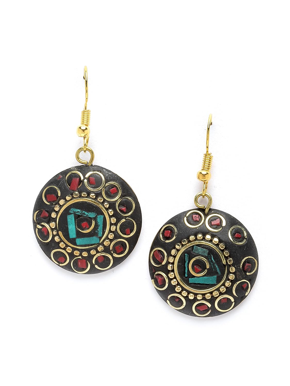 Royal Ethnic | Women's Tibetan Pendant Necklace Set | Traditional Oxidised Finish | Stylish Ethnic Jewellery | Festive - Royal Ethnic