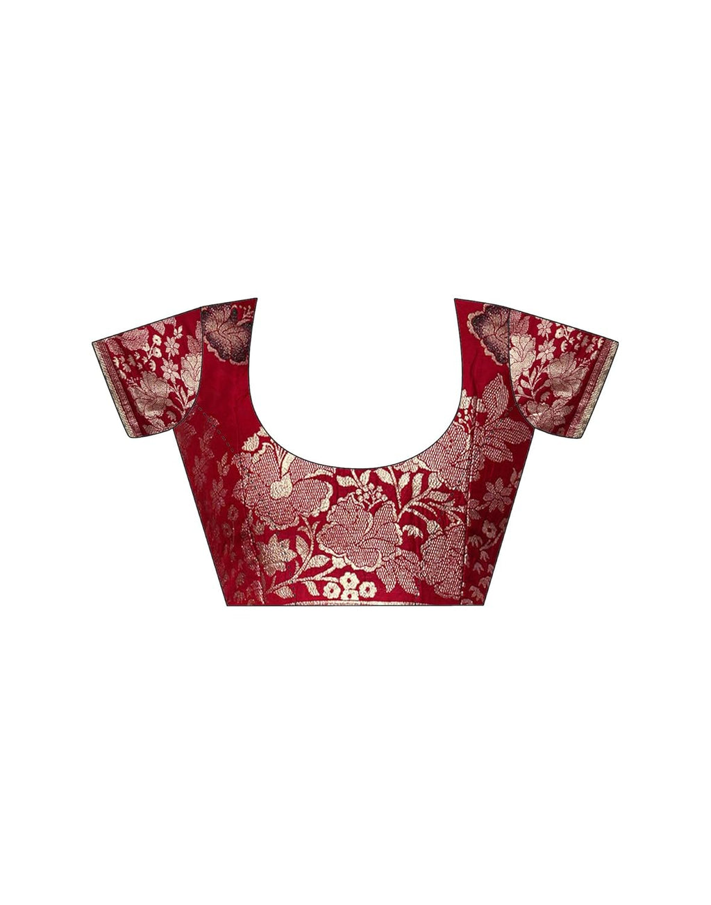 Royal Ethnic | Women's Kanjivaram Banarasi Silk Saree | Pure Silk Weave | 5.5m Saree + 0.8m Blouse | Festive | Traditional - Royal Ethnic