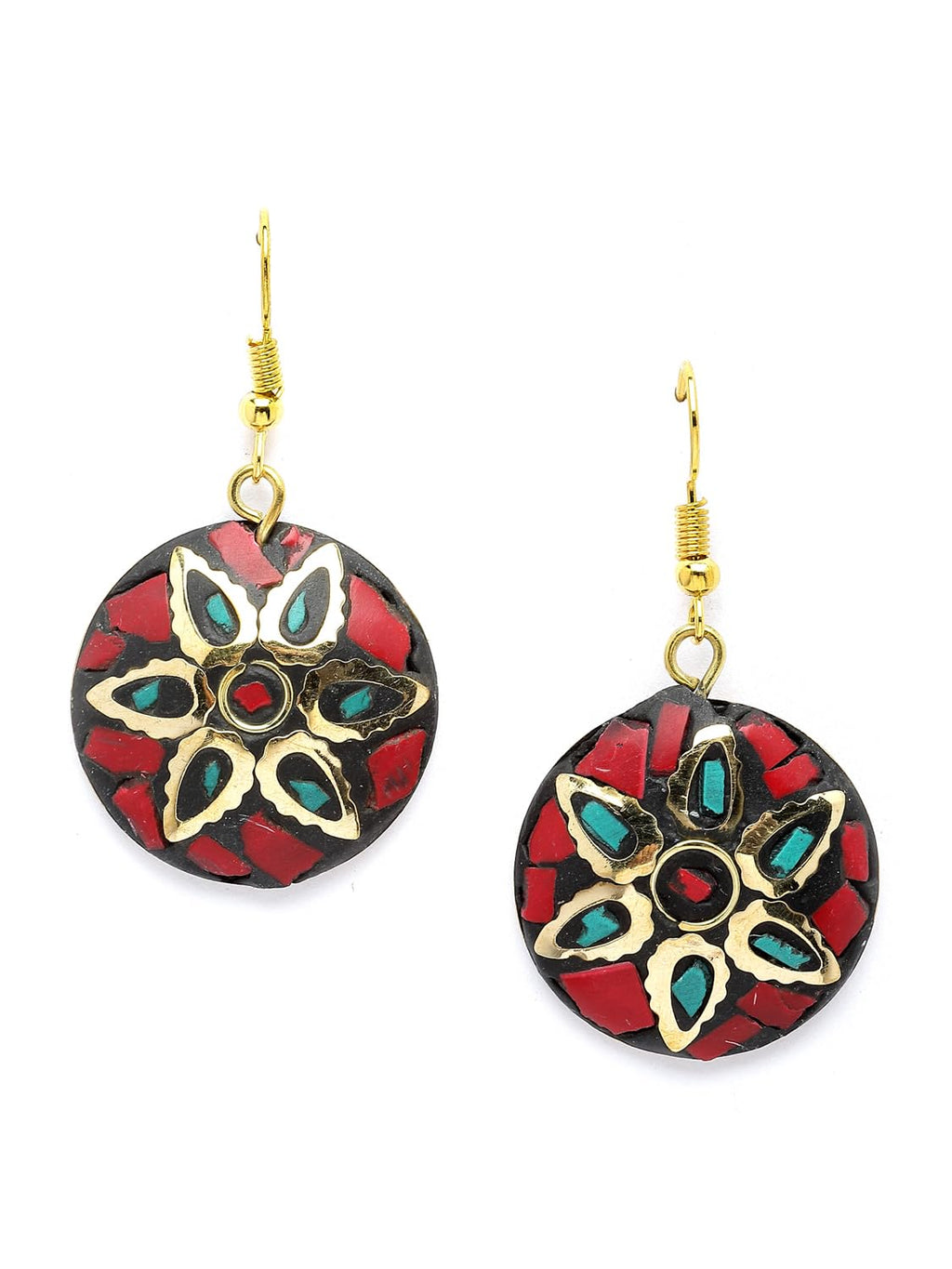 Royal Ethnic | Women's Tibetan Pendant Necklace Set | Traditional Oxidised Finish | Stylish Ethnic Jewellery | Festive - Royal Ethnic