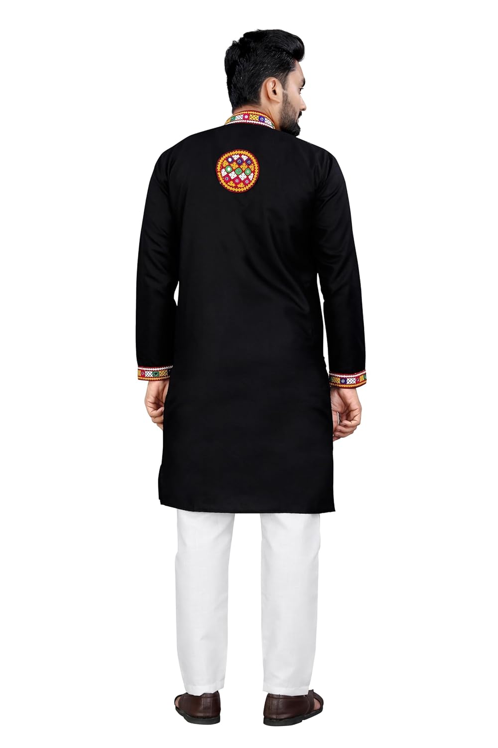 Royal Ethnic | Men's Ethnic Charm Kurta Pyjama Set | Intricate Embroidery | Full Sleeves | Navratri & Festive Wear - Royal Ethnic