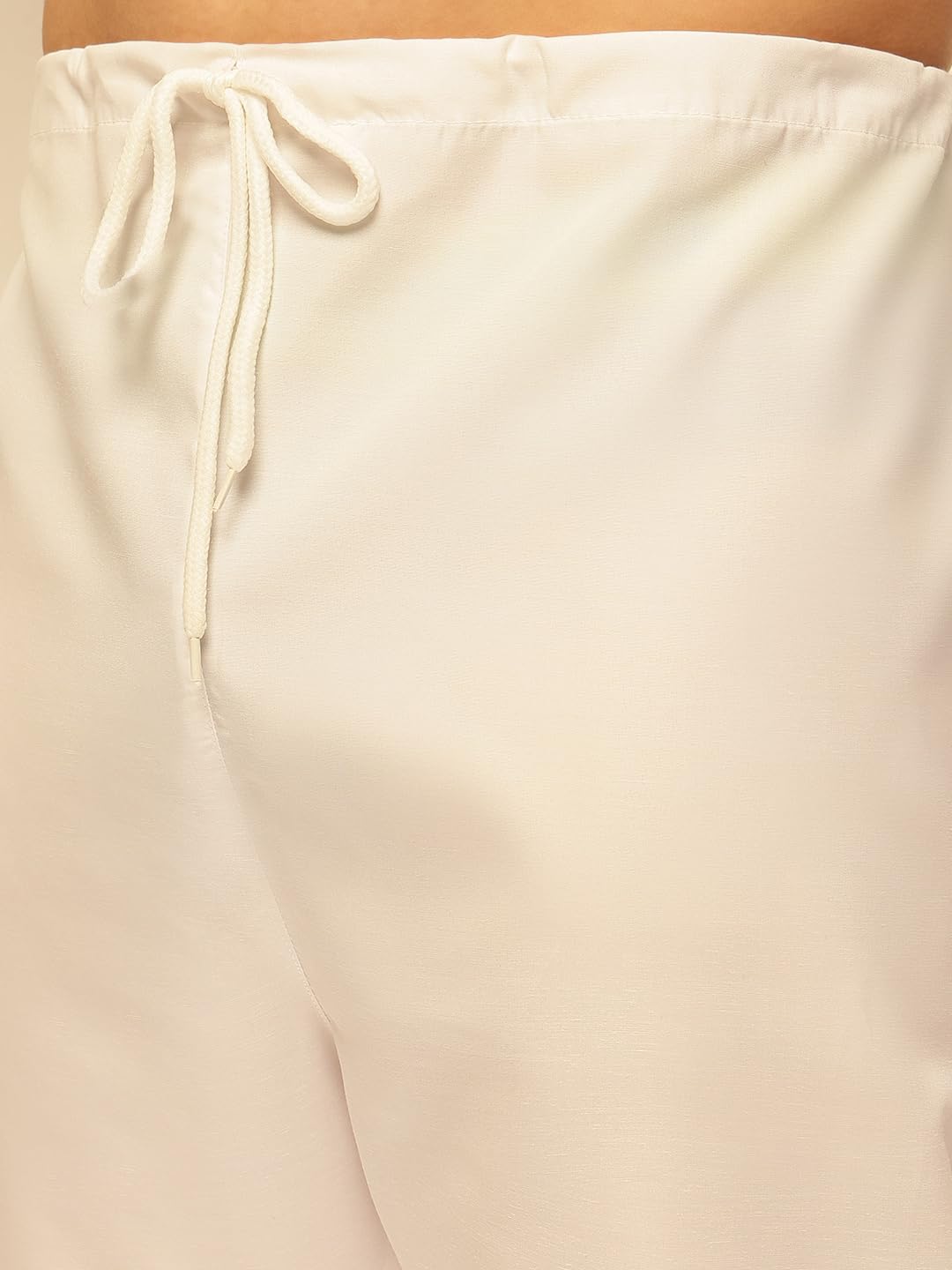 SOJANYA (Since 1958 Raksha Bandhan Special Men's Cotton Kurta Pyjama with Daman Print & Krochet Embroidery