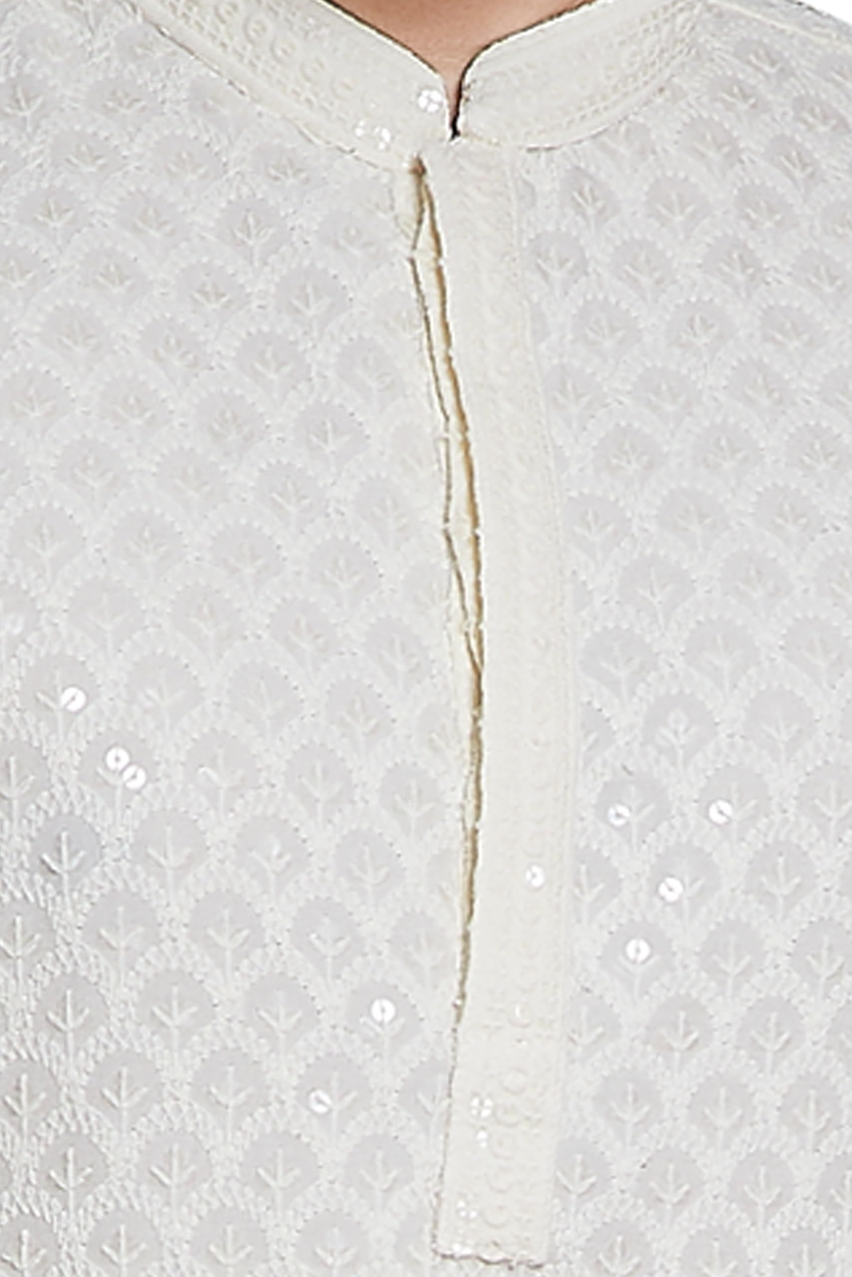 Royal Ethnic Men's Stylish Embroidered Cotton Kurta Pyjama Set | Exclusive Elegant Party Wear Outfit - Royal Ethnic