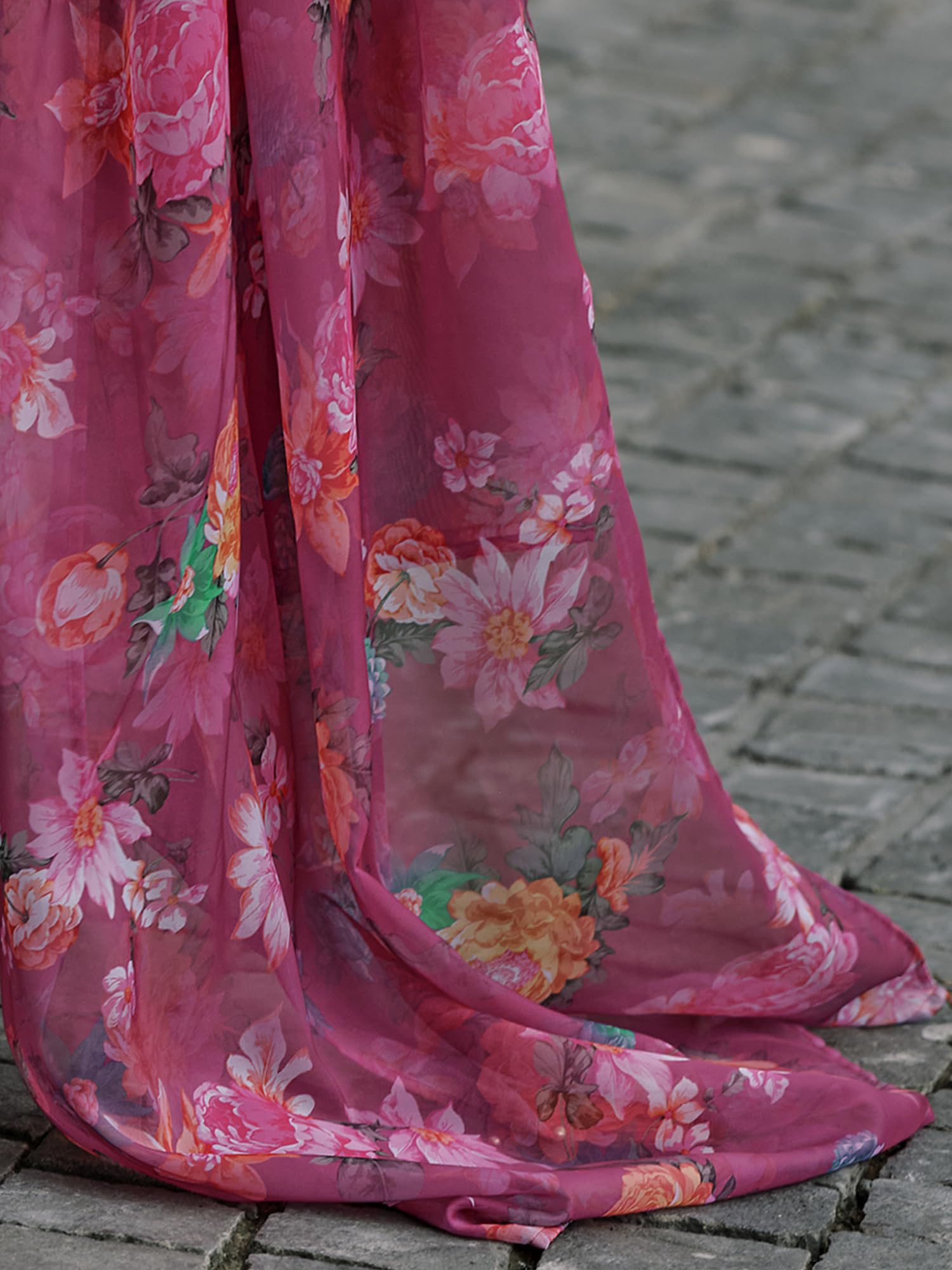 Royal Ethnic Womens Silk Blend Embroidered A Line Kurta Pant with Dupatta Set Stylish Festive Designer Party Wear Outfit - Royal Ethnic