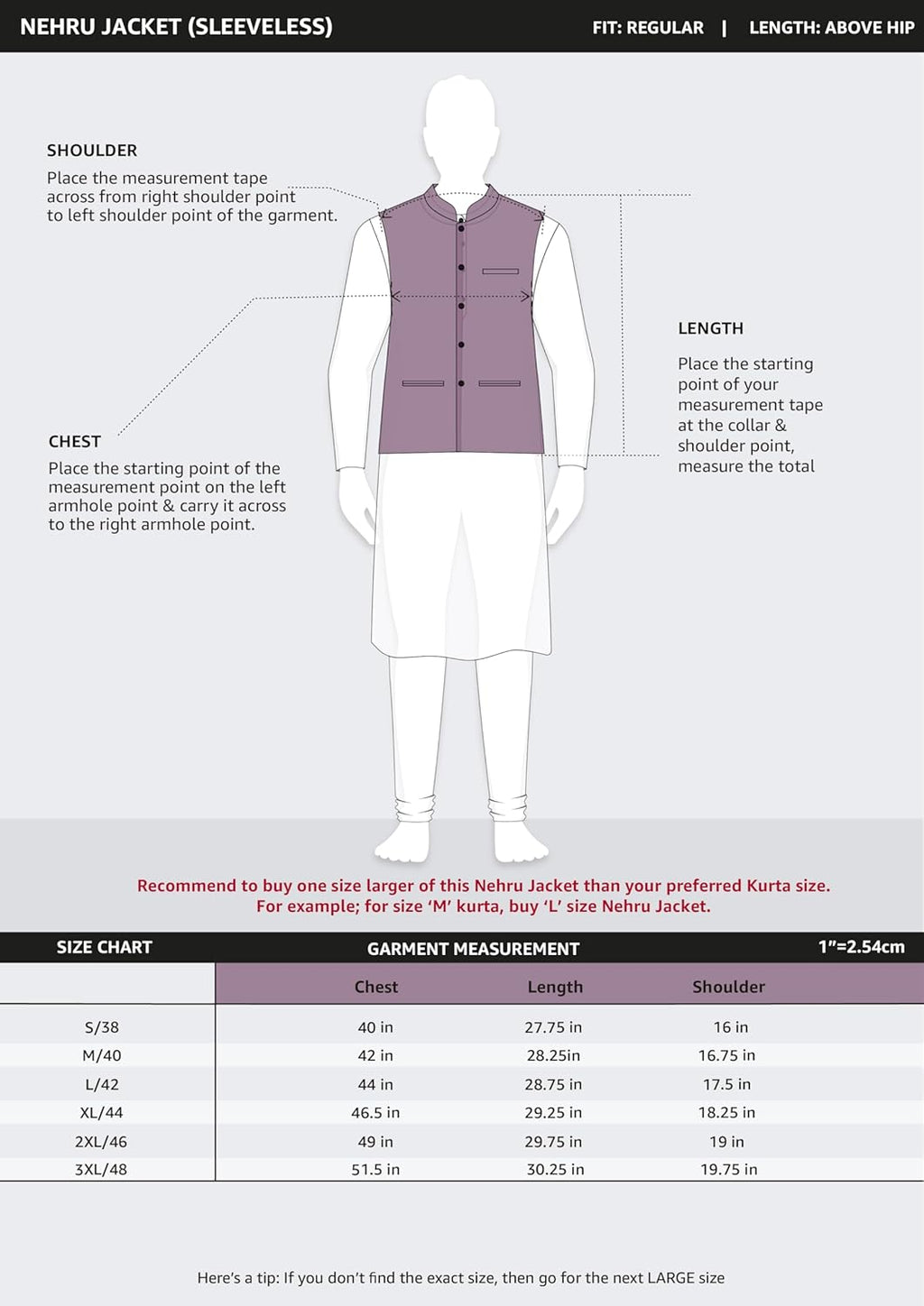 Royal Ethnic | Men's Lightweight Nehru Jacket | Sleeveless | Band Collar | Soft Poly Fabric | Festive & Traditional Wear - Royal Ethnic