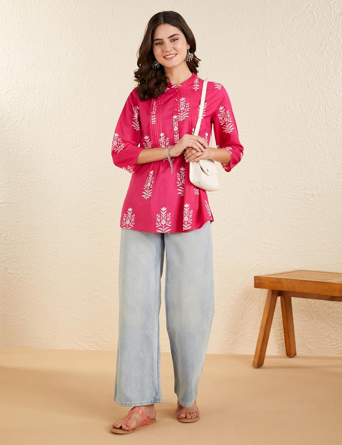 Royal Ethnic Women's Cotton Printed Aline Short Kurti Available in Plus Size Elegant Stylish Ethnic Party Wear Designer Outfit