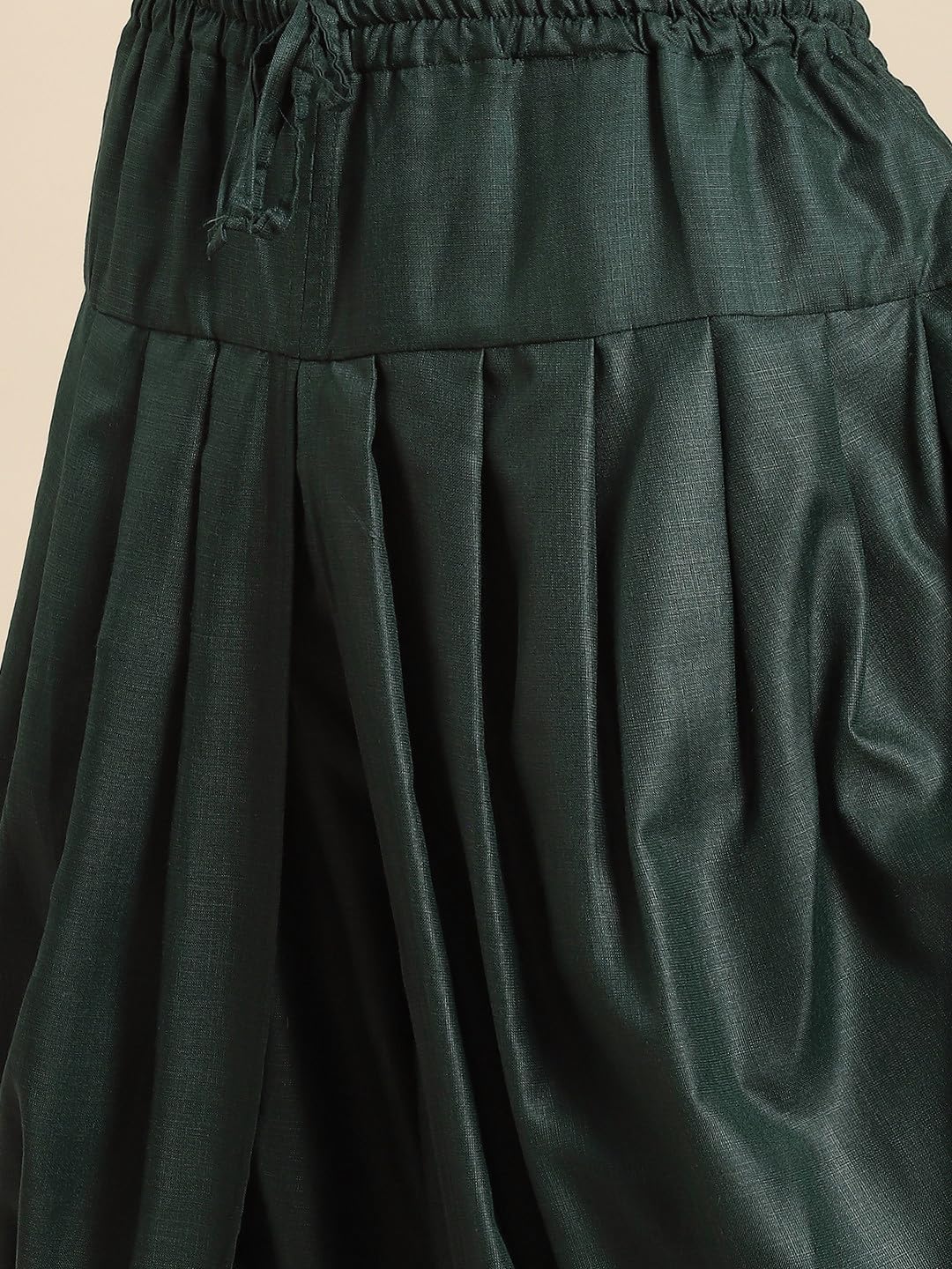 Royal Ethnics | Men's Indo-Western Sherwani Dhoti Set | Green Cotton Blend | Solid Dyed | Regular Fit | Long Sleeve - Royal Ethnic