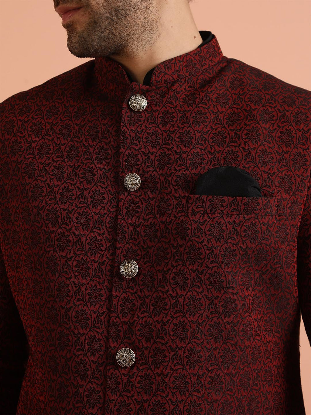 Royal Ethnics | Men's Indo-Western Sherwani Set with Kurta & Trouser | Designer Ethnic Wear | Weddings & Festivals - Royal Ethnic