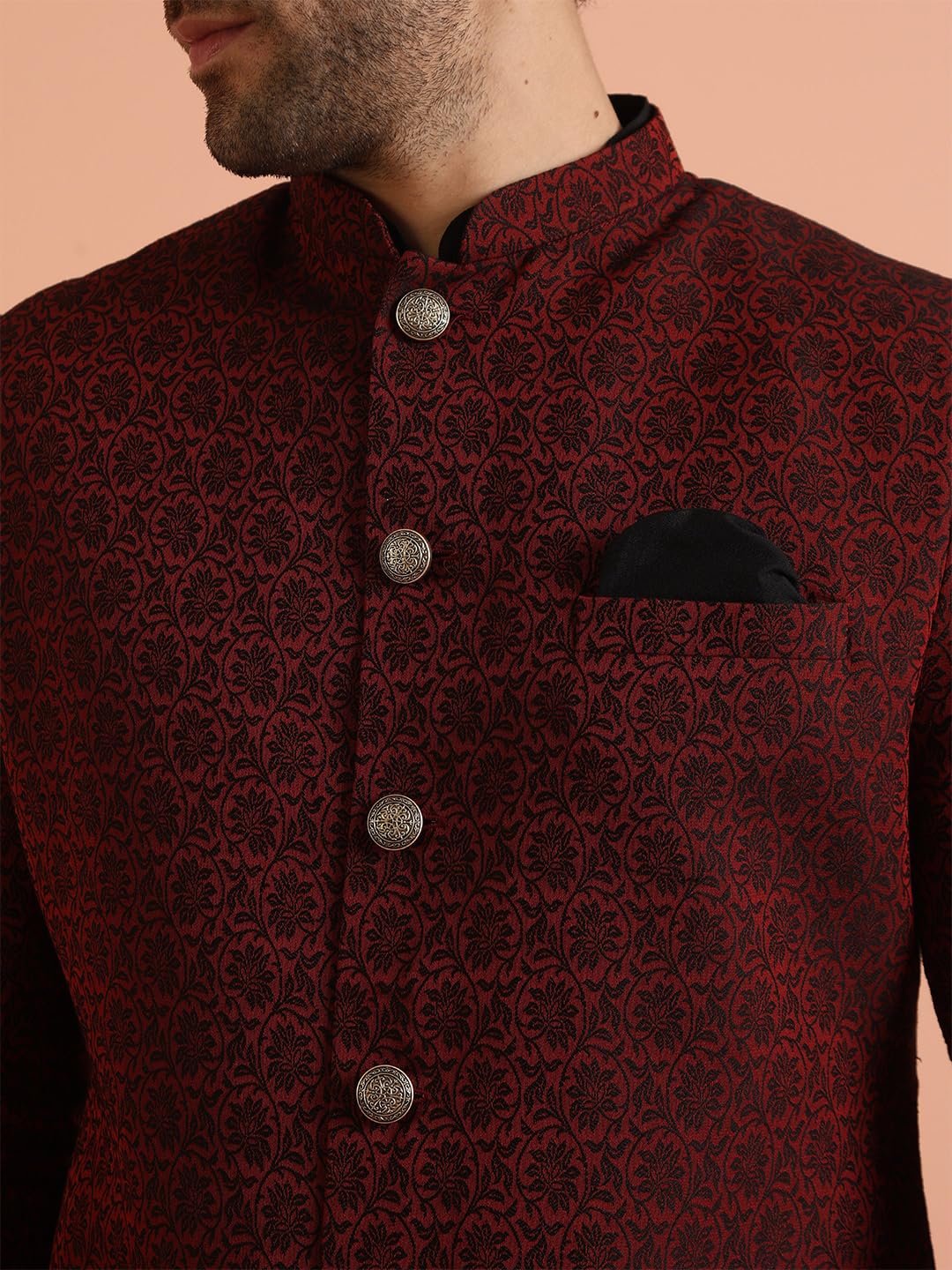 Royal Ethnics | Men's Indo-Western Sherwani Set with Kurta & Trouser | Designer Ethnic Wear | Weddings & Festivals - Royal Ethnic