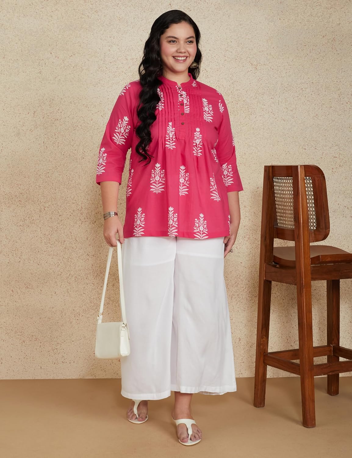 Royal Ethnic Women's Cotton Printed Aline Short Kurti Available in Plus Size Elegant Stylish Ethnic Party Wear Designer Outfit