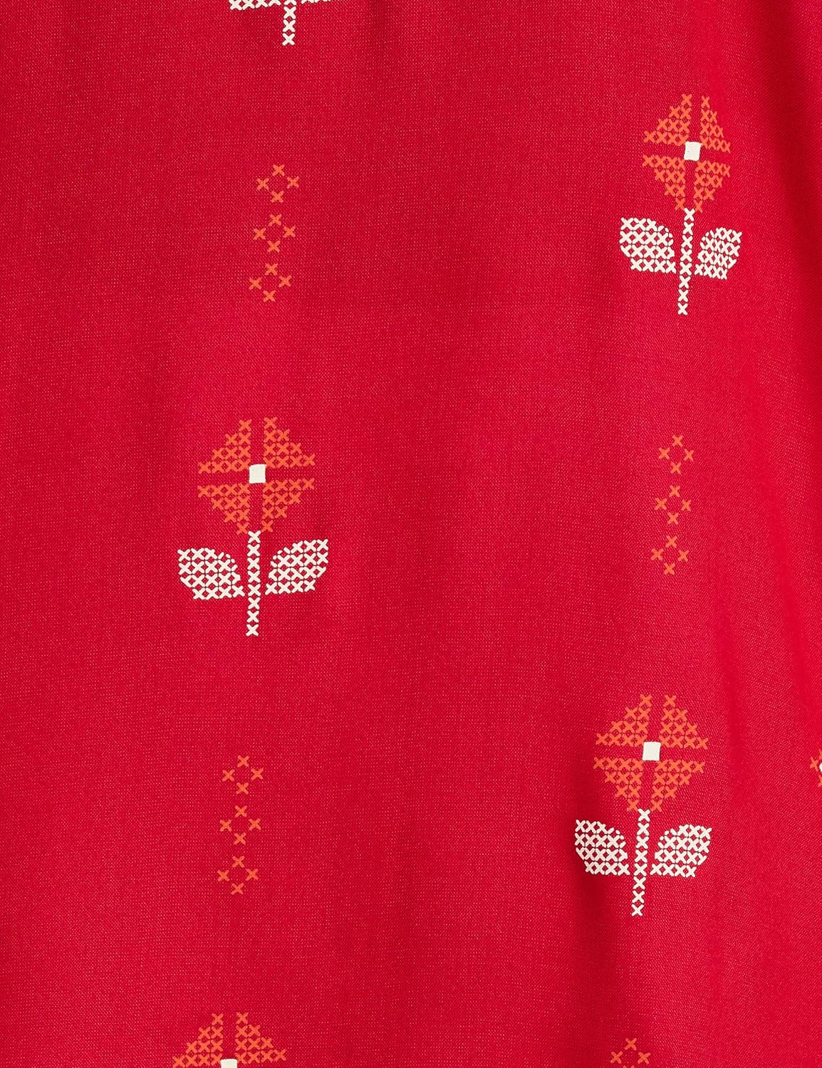 Max Women's Rayon Straight Fit Straight Printed Three-Quarter Sleeves Kurta